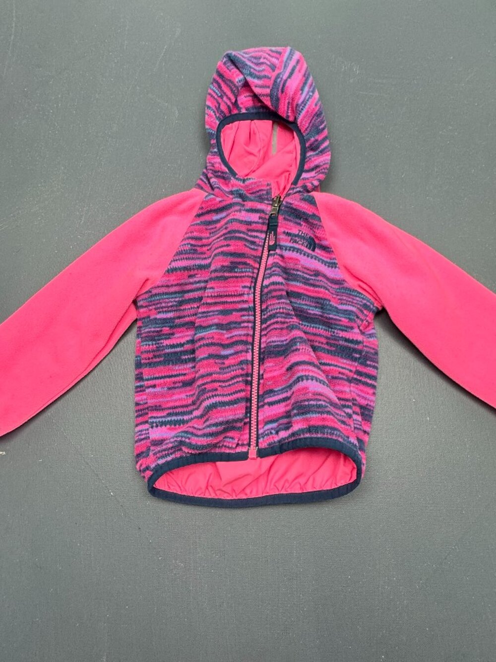 The North Face Girls Pink Reversible WindWall Zip Reversible Hooded Size 2T 3T